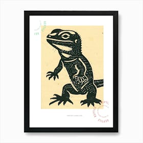 Panther Chameleon Bold Block 3 Poster Art Print