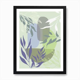 Abstract Leaves 5 Art Print