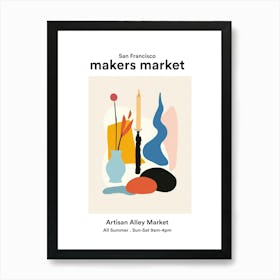 San Francisco Artisan Alley Market 2 Art Print