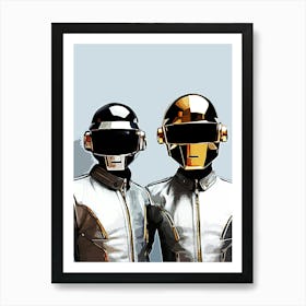 Daft Punk And Daft Punk Art Print