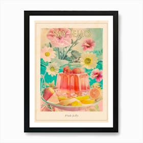 Pink Jelly Retro Collage 3 Poster Art Print