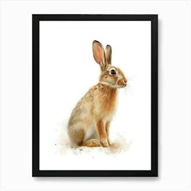 Rhinelander Rabbit Nursery Illustration 3 Art Print