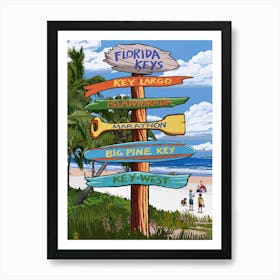 Florida Keys Art Print