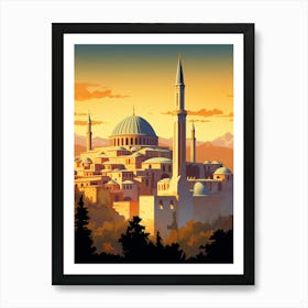 Hagia Sophia Ayasofy Modern Pixel Art 1 Art Print