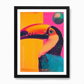 Polaroid Inspired Toucans 2 Art Print