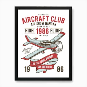 Aircraft Club 2 Art Print