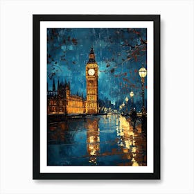 Big Ben At Night Art Print