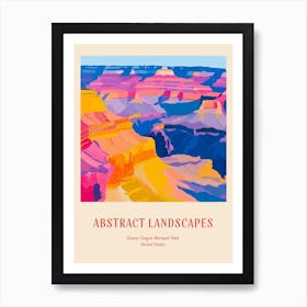 Colourful Abstract Grand Canyon National Park Usa 1 Poster Art Print