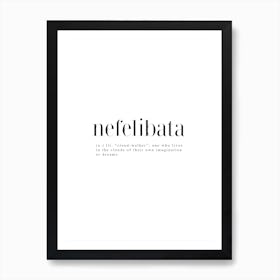 Nefelibata In Art Print