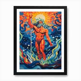 Vibrant Poseidon Poster