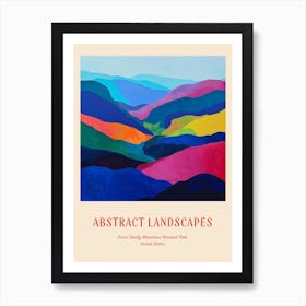 Colourful Abstract Great Smoky Mountains National Park Usa 2 Poster Art Print
