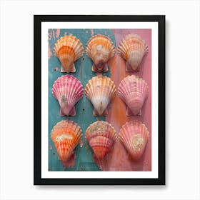 Shells On The Wall Art Print