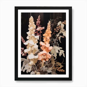 Flower Illustration Snapdragon 2 Art Print