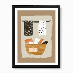 Basket Of Bread 4 Art Print