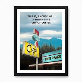 Twede'S Cafe Twin Peaks Art Print