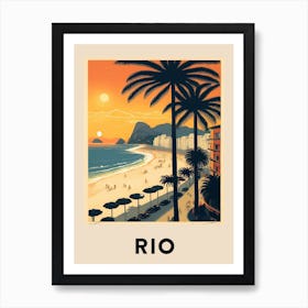 Rio 2 Vintage Travel Poster Art Print