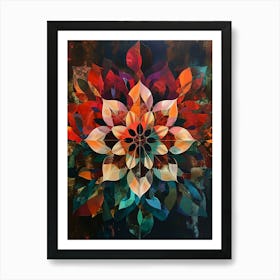 Kaleidoscope Flora Art Print