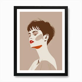 Portrait Of A Woman 409 Art Print