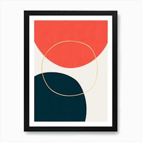 Colorful abstract shapes 18 Art Print