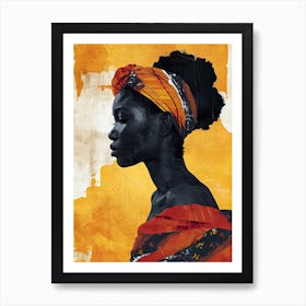 Sahara Serenade; Boho|The African Woman Series Art Print