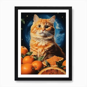 Orange Cat Art Print