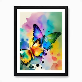 Colorful Butterflies 73 Art Print