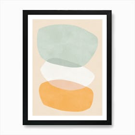 Expressive abstract shapes 9 Art Print