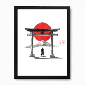 Samurai At The Gate Art Print