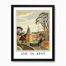 Kent, English Countryside Art Print