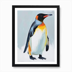 King Penguin Cooper Bay Colour Block Painting 4 Art Print