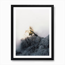 Foggy Mountain Views Art Print