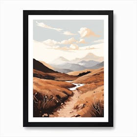 The East Highland Way Scotland 2 Hiking Trail Landscape Art Print