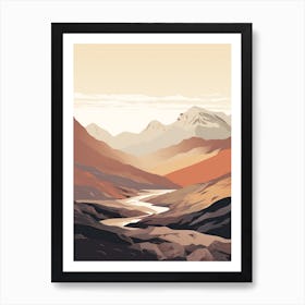 Ben Nevis Scotland 4 Hiking Trail Landscape Art Print