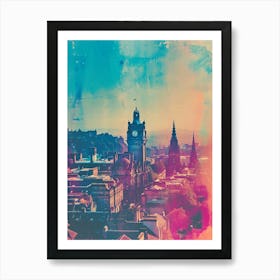 Edinburgh Retro Photo Inspired 2 Art Print