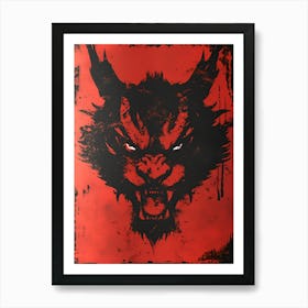 Demon Head Art Print