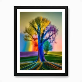 Rainbow Tree 1 Art Print