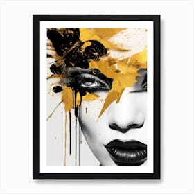 Black And Gold 5 Art Print