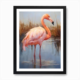 Bird Painting Flamingo 2 Art Print