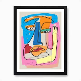 Abstract Candid Portrait Art Print