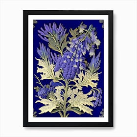 Jacaranda 3 Floral Botanical Vintage Poster Flower Art Print