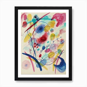 Composition In Red, Blue, Green And Yellow, Wassily Kandinsky Art Print