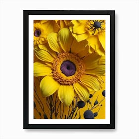 Yellow Flowers Art Print