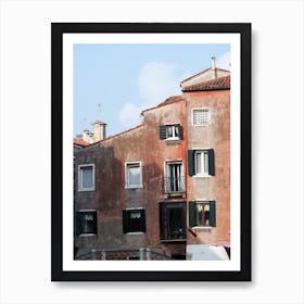 Venice Houses Roofs Architecture Italian Italy Milan Venice Florence Rome Naples Toscana photo photography art travel Art Print