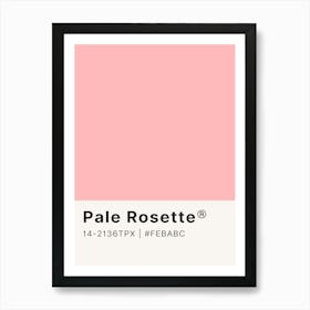 Pale Rosette Art Print