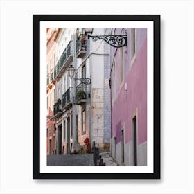 Alfama Enchanting Streets Lisbon Artful Essence Art Print