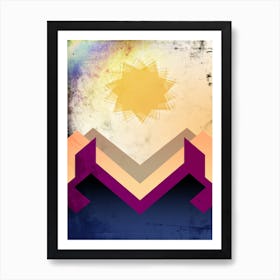 Abstract Art Illustration In A Digital Creative Style 02 Art Print