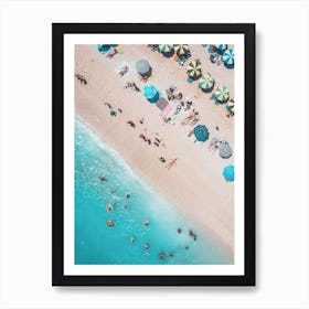 Aerial Beach Print, Beach Photography Art Print
