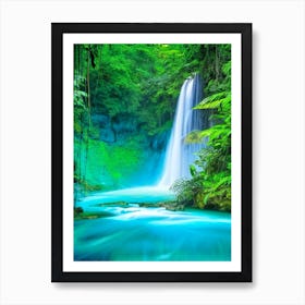 Rio Celeste Waterfall, Costa Rica Nat Viga Style Art Print