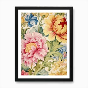 Floral Wallpaper 20 Art Print