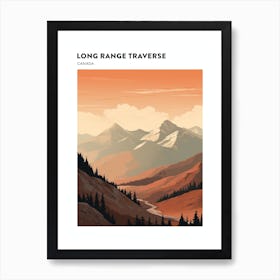 Long Range Traverse Canada 1 Hiking Trail Landscape Poster Art Print